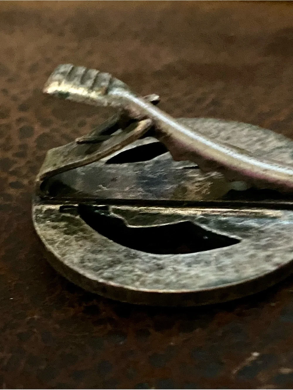 St. Christopher “Protect Us” Pewter Auto Visor Clip - Protective Patron Saint